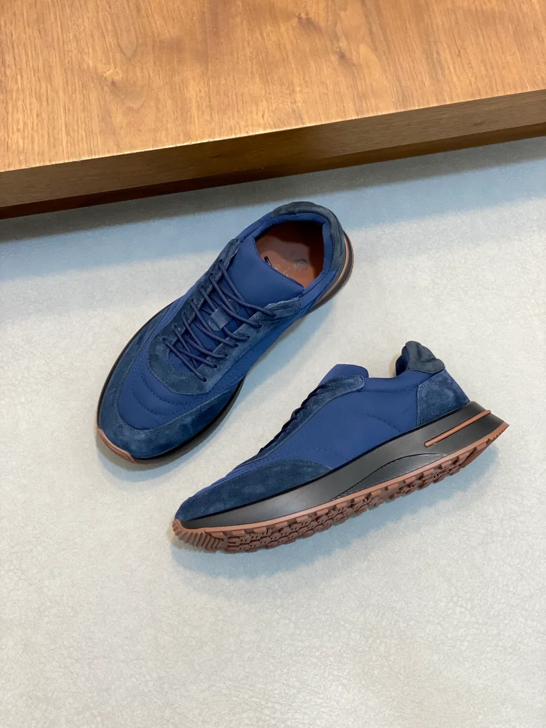 💰740 Loro Piana - Classic casual shoes, men's lace-up casual shoes and sneakers, high-quality lightweight and comfortable fabrics, suitable for outdoor leisure, the color scheme is young and energetic, and it looks great with sportswear or casual suits! Code number: 39-44 (38, 45, 46, can be customized